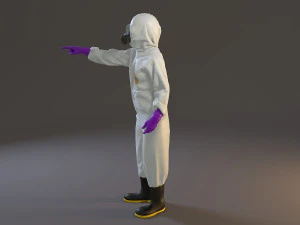 biohazard suit female acc 2130 009 3D Model