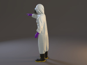 biohazard suit female acc 2130 009 3D Model