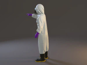 biohazard suit female acc 2130 009 3D Model
