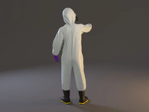 biohazard suit female acc 2130 009 3D Model