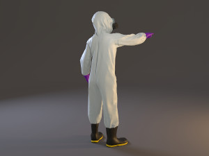 biohazard suit female acc 2130 009 3D Model