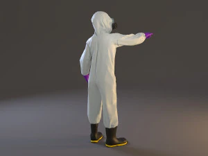 biohazard suit female acc 2130 009 3D Model