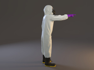 biohazard suit female acc 2130 009 3D Model