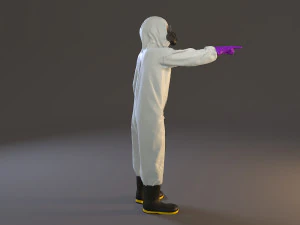 biohazard suit female acc 2130 009 3D Model