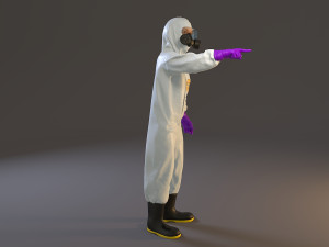 biohazard suit female acc 2130 009 3D Model