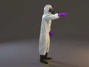 biohazard suit female acc 2130 009 3D Model