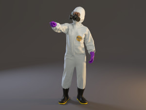 biohazard suit female acc 2130 009 3D Model