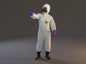 biohazard suit female acc 2130 009 3D Model