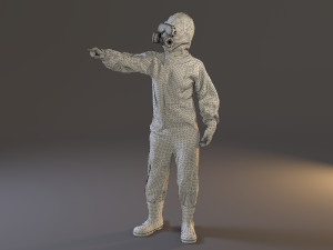 biohazard suit female acc 2130 009 3D Model