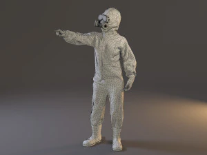 biohazard suit female acc 2130 009 3D Model
