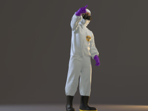 biohazard suit female acc 2130 009 3D Model
