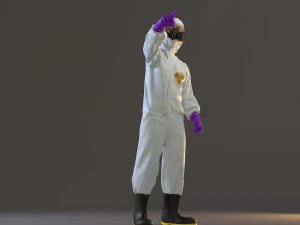 biohazard suit female acc 2130 009 3D Model