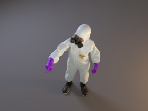 biohazard suit female acc 2130 009 3D Model