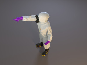 biohazard suit female acc 2130 009 3D Model