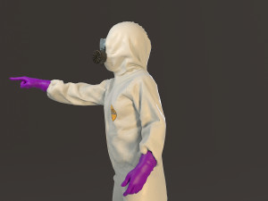 biohazard suit female acc 2130 009 3D Model