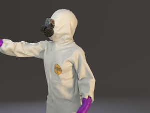 biohazard suit female acc 2130 009 3D Model