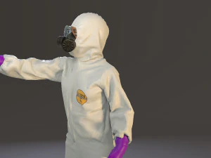 biohazard suit female acc 2130 009 3D Model