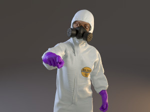 biohazard suit female acc 2130 009 3D Model