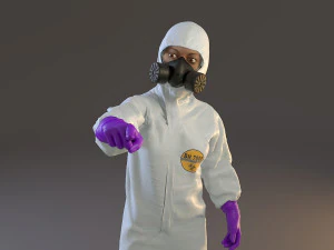 biohazard suit female acc 2130 009 3D Model