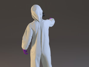 biohazard suit female acc 2130 009 3D Model