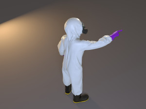 biohazard suit female acc 2130 009 3D Model