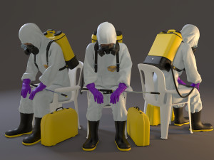 biohazard suit female acc 2130 010 3D Model