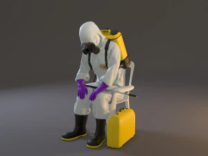 biohazard suit female acc 2130 010 3D Model