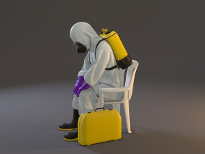 biohazard suit female acc 2130 010 3D मॉडल