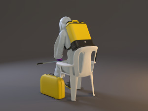 biohazard suit female acc 2130 010 3D मॉडल