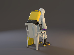 biohazard suit female acc 2130 010 3D मॉडल