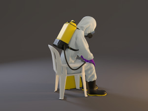 biohazard suit female acc 2130 010 3D मॉडल