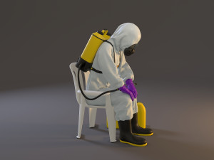 biohazard suit female acc 2130 010 3D मॉडल