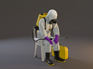 biohazard suit female acc 2130 010 3D मॉडल