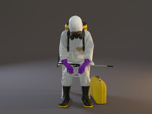 biohazard suit female acc 2130 010 3D मॉडल