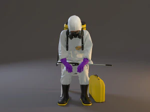 biohazard suit female acc 2130 010 3D Model