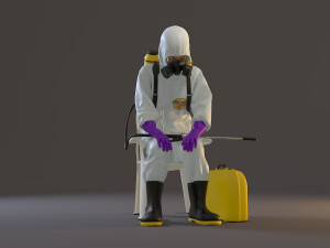 biohazard suit female acc 2130 010 3D मॉडल