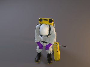 biohazard suit female acc 2130 010 3D मॉडल