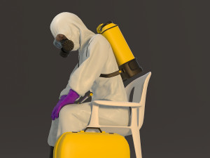 biohazard suit female acc 2130 010 3D मॉडल