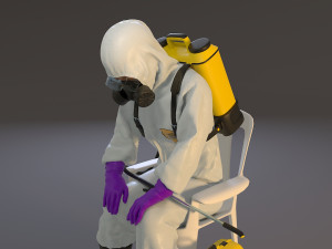 biohazard suit female acc 2130 010 3D मॉडल
