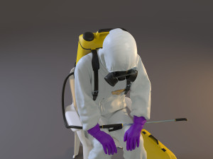 biohazard suit female acc 2130 010 3D मॉडल