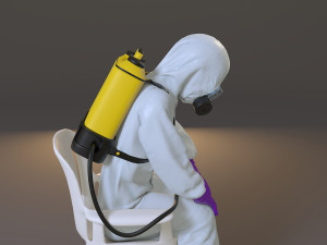 biohazard suit female acc 2130 010 3D मॉडल