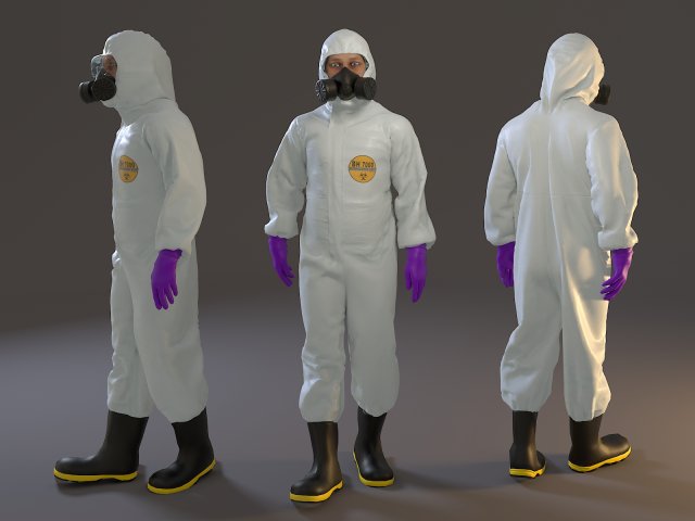 biohazard suit male acc 2130 001 Model 3D .c4d .max .obj .3ds .fbx .stl .blend 