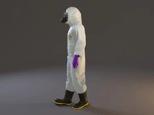 biohazard suit male acc 2130 001 3D Model