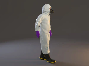 biohazard suit male acc 2130 001 3D Model