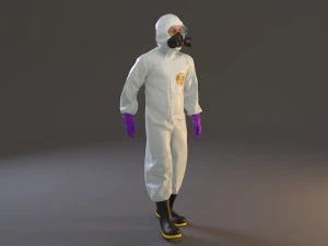 biohazard suit male acc 2130 001 3D Model