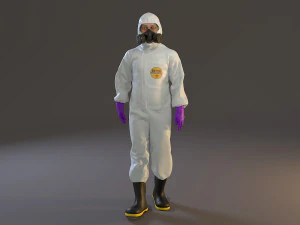 biohazard suit male acc 2130 001 3D Model