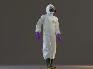 biohazard suit male acc 2130 001 3D Model