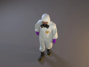 biohazard suit male acc 2130 001 3D Model