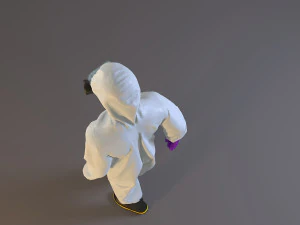 biohazard suit male acc 2130 001 3D Model