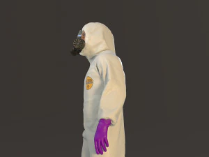 biohazard suit male acc 2130 001 3D Model